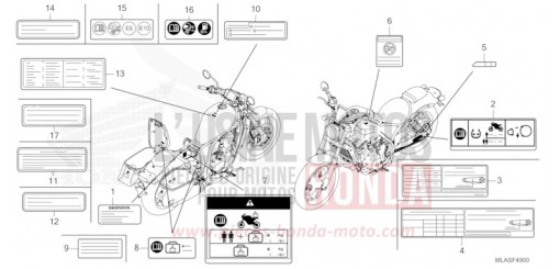ETIQUETTE DE PRECAUTIONS CMX1100AS de 2025